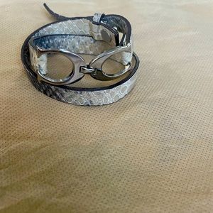 Coach leather wrap bracelet
